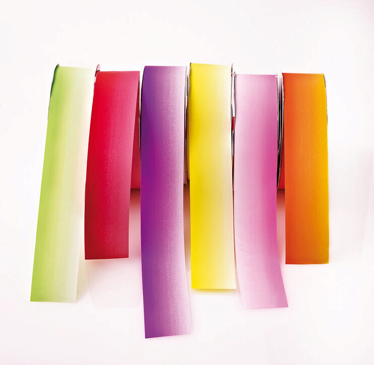 BAVARIAN RIBBON PINK GRADIENT COLOR 50MM/100M
