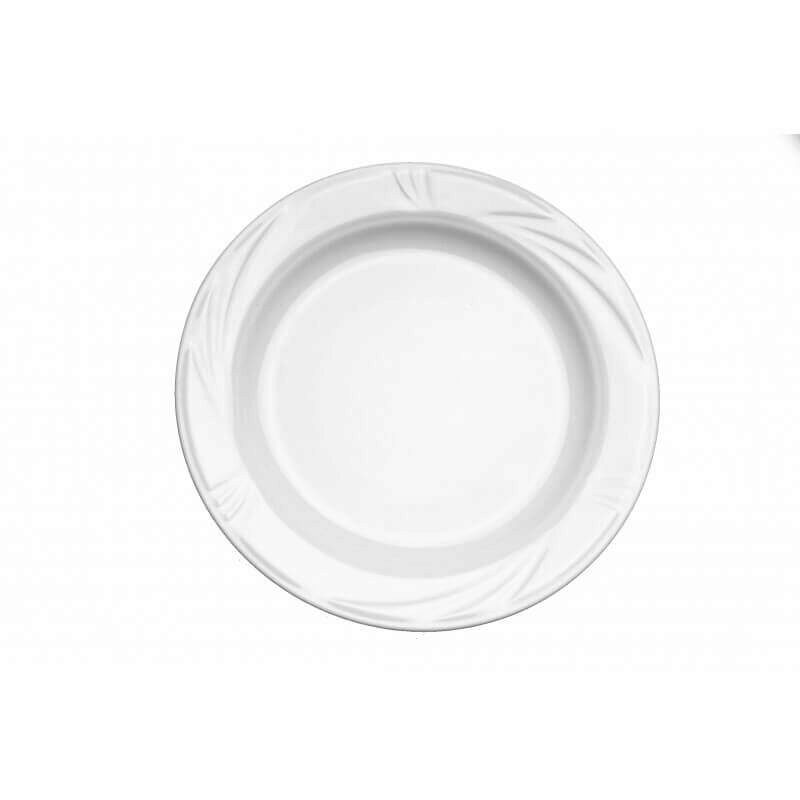 ARCADIA DINNER PLATE 25 CM WHITE PORCELAIN - 007611