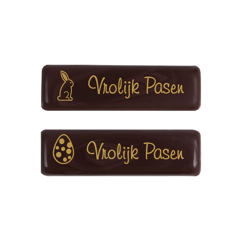 2069642 MINI PLAQUETTE VROLIJK PASEN 4,5X1,5CM  300PCES ***S/CDE***