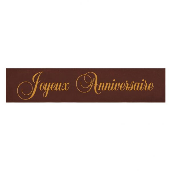 061381 PCB PRINTED SHEETS JOYEUX ANNIVERSAIRE 375 DECORATIONS 7X1.5 CM 25PCS ***S/CD***