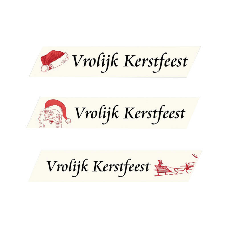 1053113 PARALLÉLOGRAMME VROLIJK KERSTFEEST 5 X 1 CM 360PCES