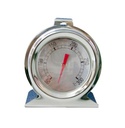 INOX OVEN THERMOMETER MET WIJZERPLAAT EN HAAKJE VAN +50° TOT 300°
