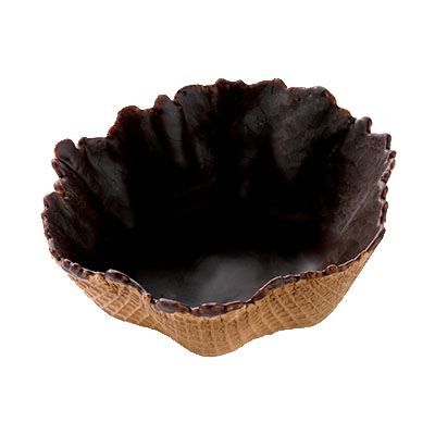 PIDY CUP TULIP WAFFLE CHOCOLATE Ø10.5CM H3.5CM 12 PCS