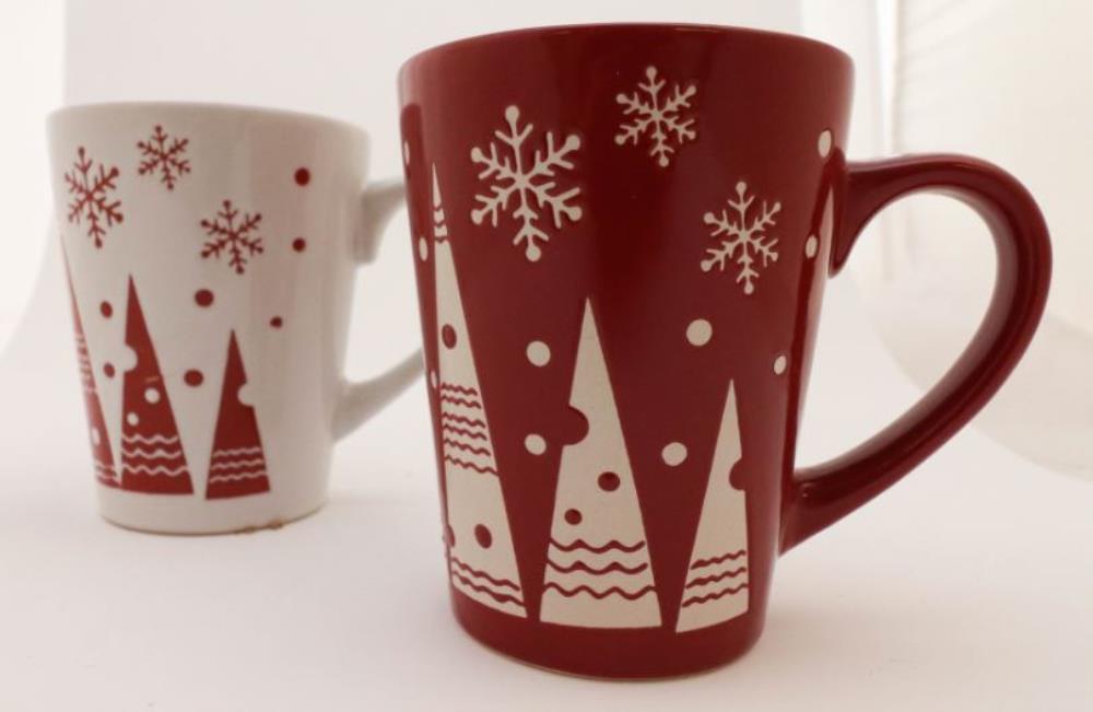 RED COFFEE OR TEA MUG 350ML Ø 80 X 105MM
