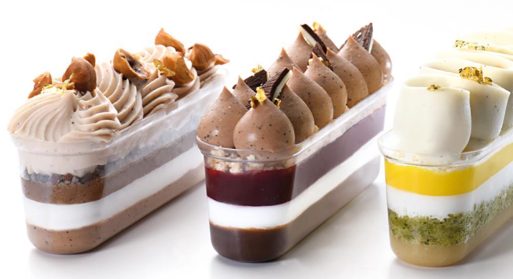 VERRINE "ECLAIR"PLASTIQUE RECYCLABLE 137 X 37 H 41MM CAP. 120 ML PAQUET DE 100PC