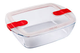 PYREX PLAT RECTANGULAIRE 28X20X8CM A/COUVERCLE