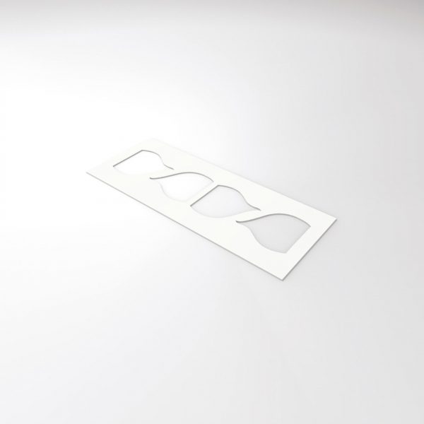 010745 PCB TEMPLATE FOR 4-POINT BIT 9.1X8.2 CM 1PCE ***S/CD***