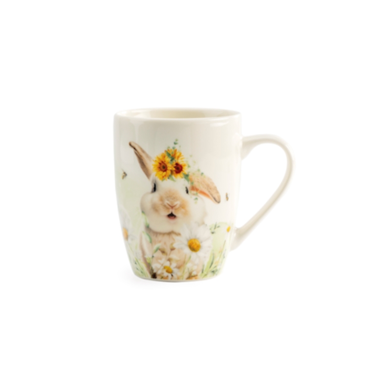 *FF*MUG LAPIN SUNFLOWER Ø8,5 10,5CM