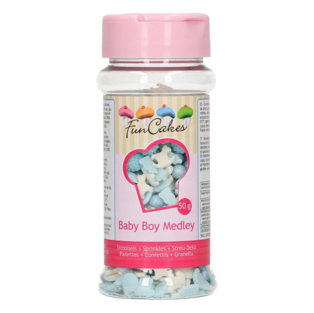 FUNCAKES MIX BABY BOY SUIKER DECORATIE 50GR