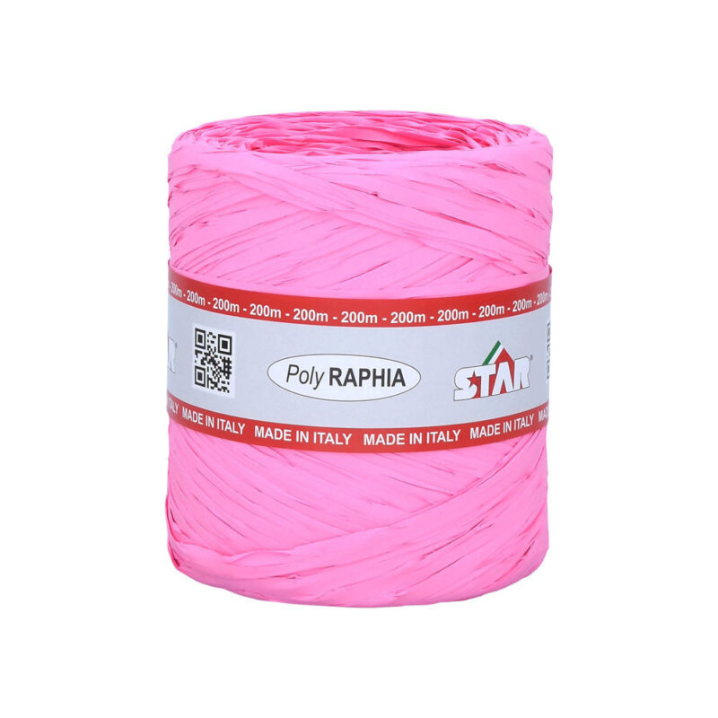 POLY RAFIA 15MM X 200M ROZE R15