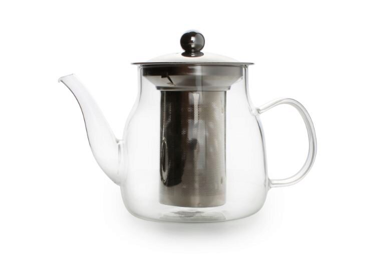 0.64L GLASS TEAPOT WITH STAINLESS STEEL FILTER AND LID