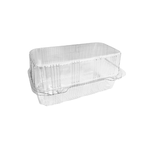 PATIPACK RECTANGULAR PASTRY BOX 19X9.5X10CM VENTILATED HINGED LID 420PCS