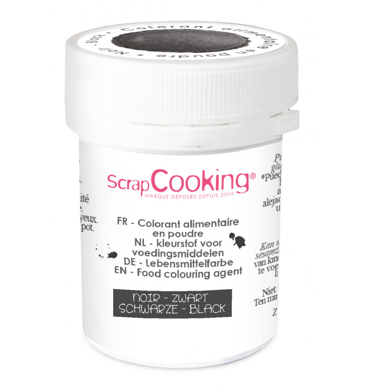 SCRAPCOOKING COLORANT ALIMENTAIRE HYDRO NOIR 5GR