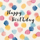 STEWO NAPKIN 33X33CM HAPPY BIRTHDAY COLORS 20PCS