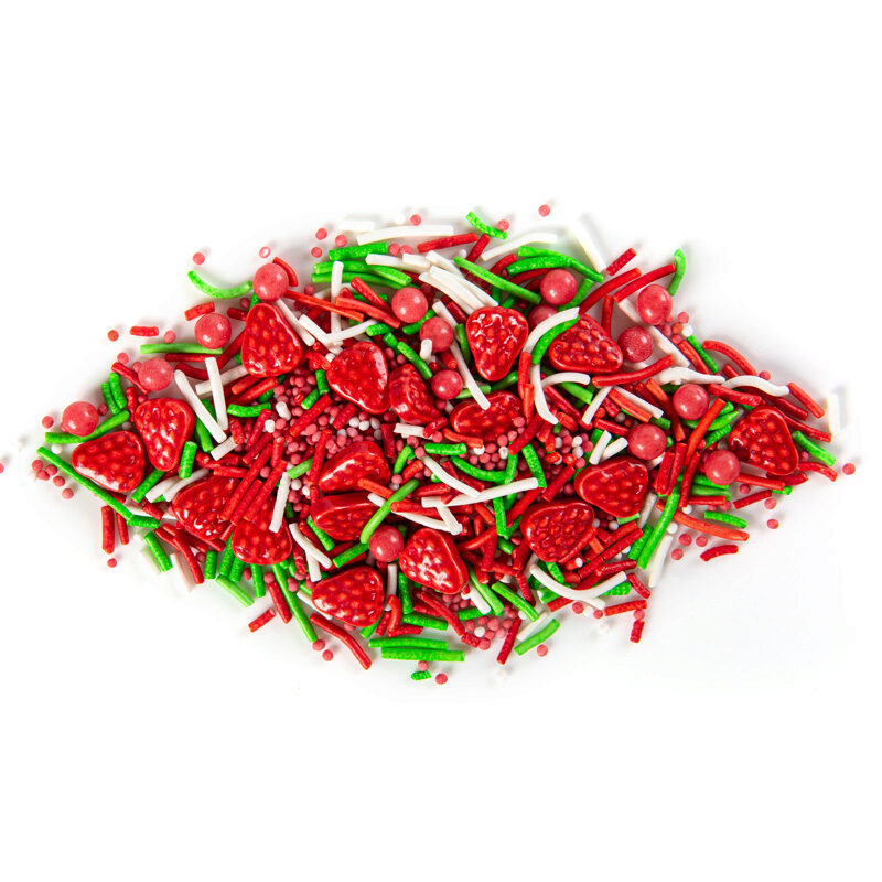 *FF* 1061266 MIX DÉCORATION FRAISE EN SUCRE  500G