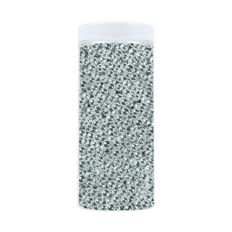 57233 ZILVERPARELS 4 MM 900 G = POTJE