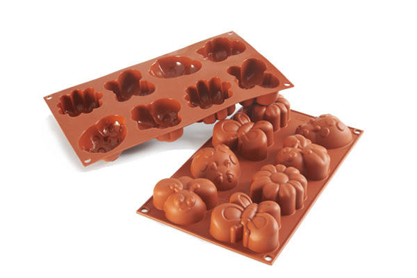 SILIKOMART SF117 MOULE 8 FORMES PRINTEMPS 77,5X57,5 HT 32MM 80,75ML ANTI-ADHESIF GN1/3 -50° À 250°