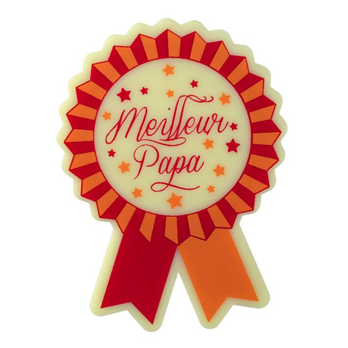 087122 PCB ROUNDELS WC MEILLEUR PAPA 5.4X4 CM 50STKS ***OP/ORDER***