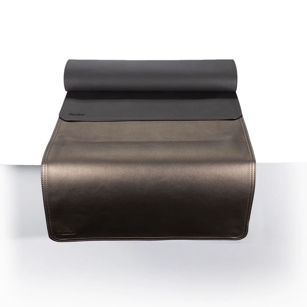 PAVELINNI CHEMIN DE TABLE REVERSIBLE 45X120CM METALIK BRONZE/GRIS 0182/N20