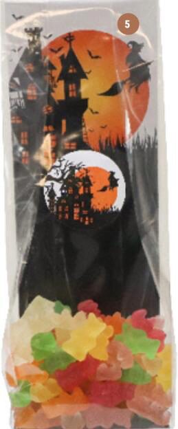 HALLOWEEN SCENE CARDBOARD 77X50X215MM PACK OF 50 PCES