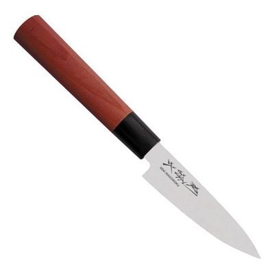 KAI SEKIMAGOROKU RED OFFICE KNIFE 10CM PAKKA HANDLE - MGR-0100P