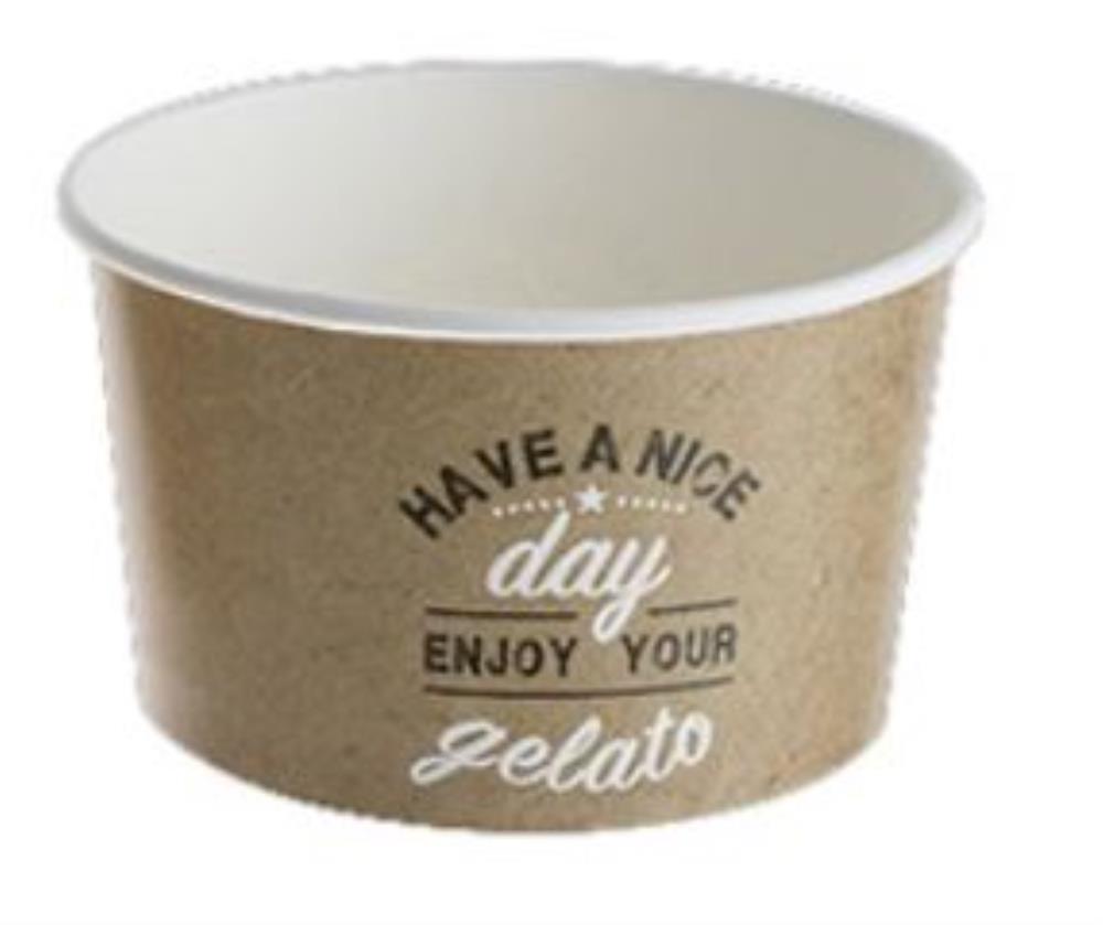 POT A GLACE KRAFT EN CARTON 160CC 50PCES