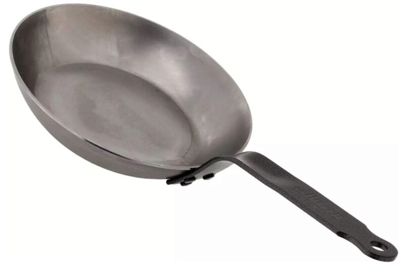 DE BUYER INDU CARBON STEEL PAN 20CM LYON CUT.