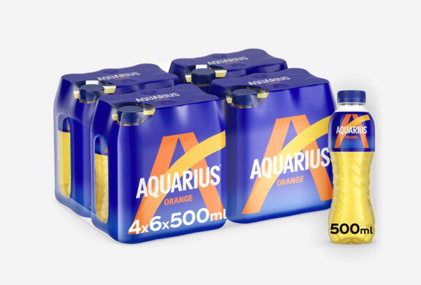 DRINK AQUARIUS ORANJE SPORTDRANK 24 X 50CL FLES PET