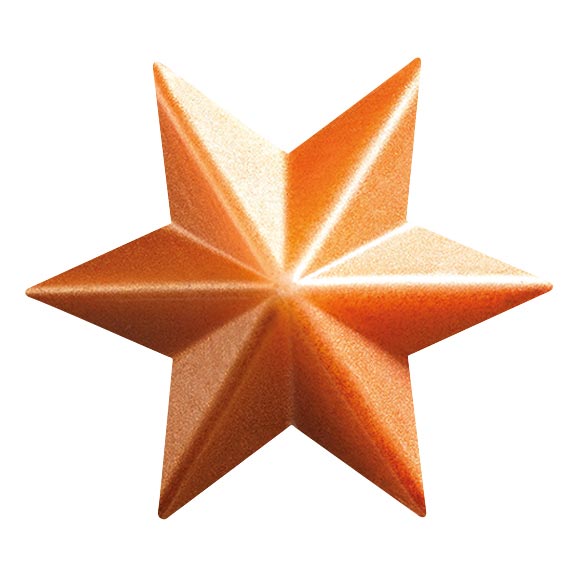 074204 PCB GOLD PAG STARS 4.45X4 CM 96PCS ***S/CD***