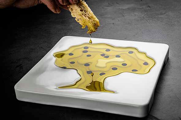 LIFESTYLE OLIVE OIL TREE BOWL 70ML CERAMIC