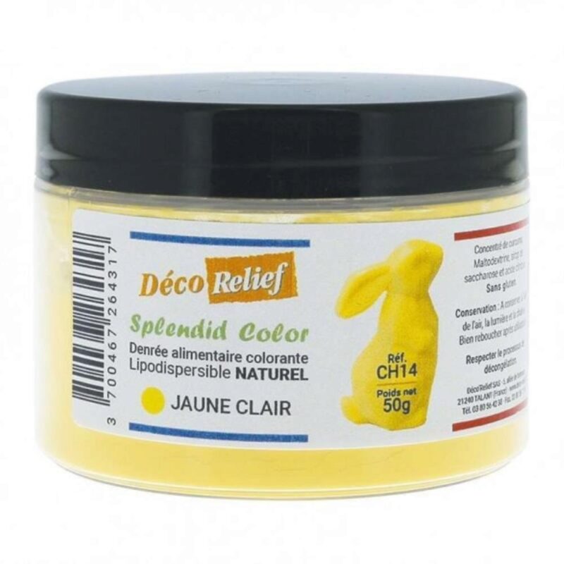 COLORANT NATUREL LIPODISPERSIBLE JAUNE CLAIR 50GR
