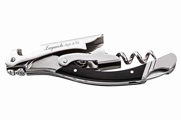 STYLE DE VIE LUXURY LINE SOMMELIER INOX/EBENE NOIR