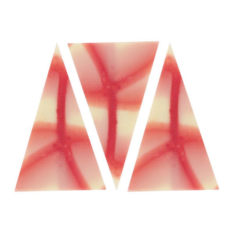 95685 JURA POINT RED 5,5X3,5CM (+/- 490PCS) 900GR ***OP BESTELLING***