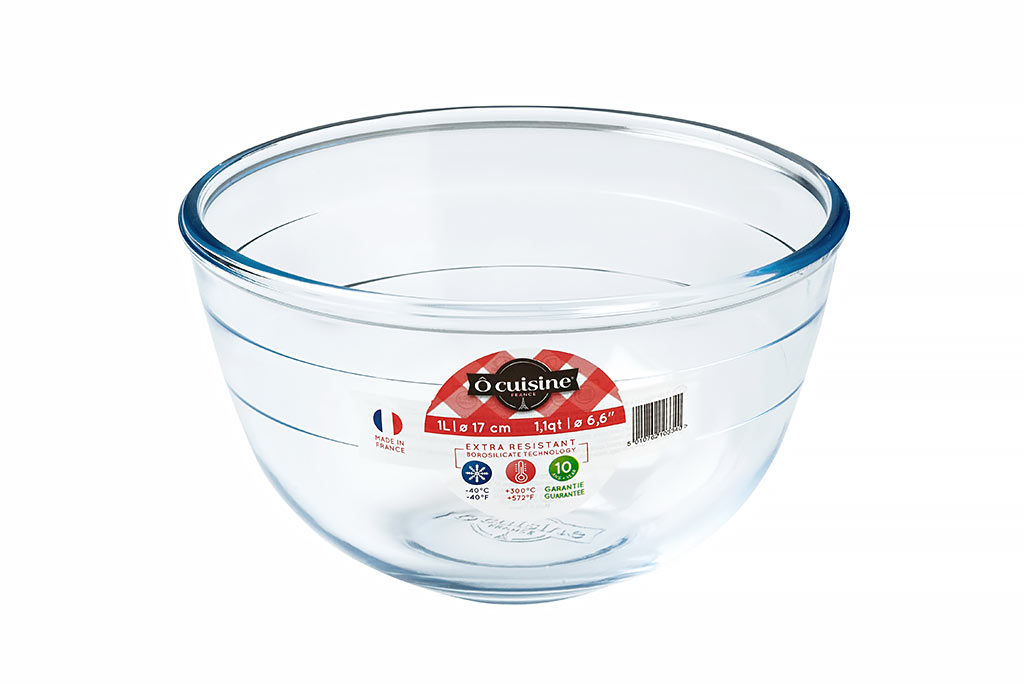 O CUISINE BOROSILICATE MIXING BOWL 16CM 1.0L