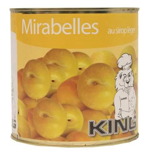 MIRABELLES AU SIROP LEGER KING 3KG