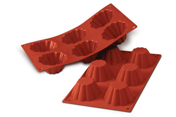 SILIKOMART SF034 MOLD 6 BRIOCHETTES Ø79 H 37MM 110ML ML NON-STICK GN1/3 -50° TO 250°