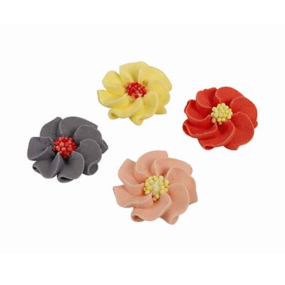 1051031 SUGAR FLOWERS 3CM 168PCS ***ON/ORDER***
