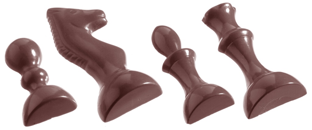 MOULE À CHOCOLAT PIONS JEU D'ÉCHEC CW1208 16PC -- 250GR