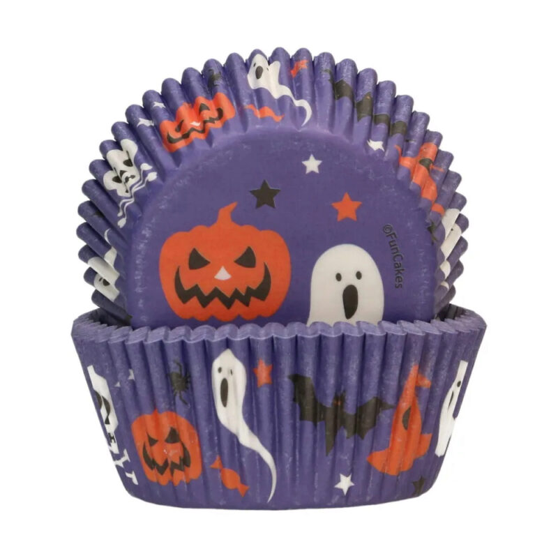 FUNCAKES HALLOWEEN CUPCAKE CASE 48 PIECES