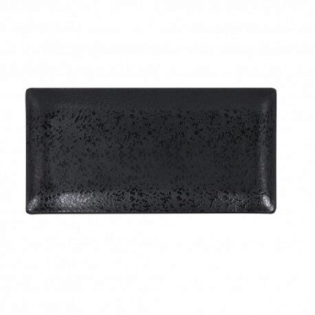 ARIZONA PLAT MELAMINE NOIR RECTANGULAIRE 30X15CM