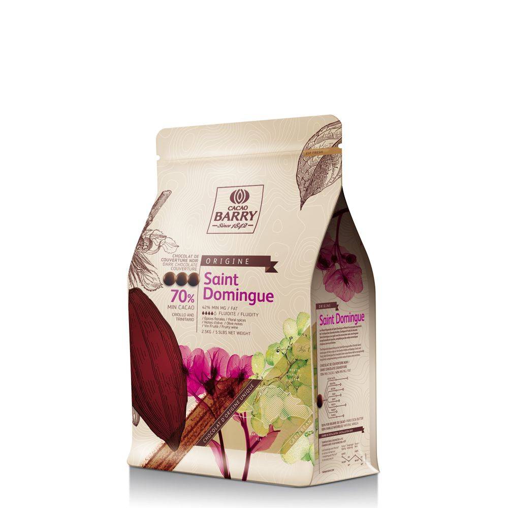 BARRY CHD-Q70SDO-E4-U70 SAINT DOMINGUE NOIR 70% CALLETS 2.5KG