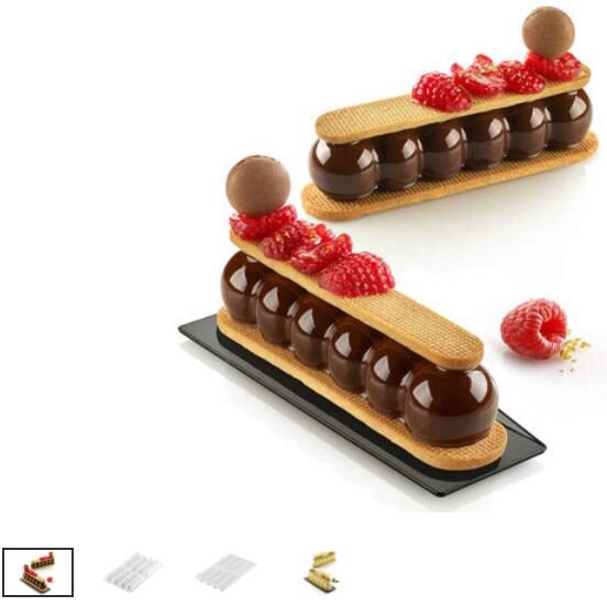 SILIKOMART TRUFFLE ECLAIR 75 MOLD -- 130X31XHT28M