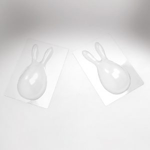 074082 PCB EGG EAR MOLDS FOR 6 SUBJECTS 19.5X9.5 CM P.SUJECT 9.5 CM 12PCES ***S/CD***