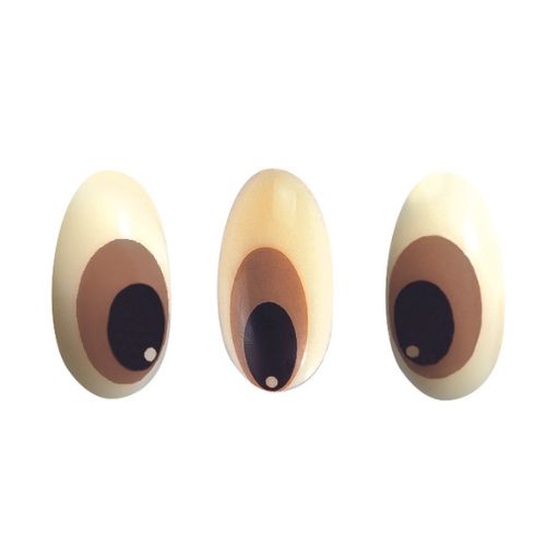 087028 PCB OVAL EYES PAG 3 DESIGNS 2.2X1.3 CM 171PCS ***S/CDE***