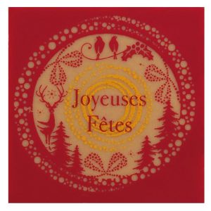 065153 PCB VIERKANTEN CBC JOYEUSES FÊTES 4 CM 120STUKS***S/CD***