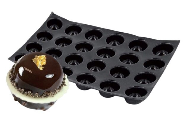 FP-03416 FLEXIPAN® ORIGINAL POMPONNETS 30X20CM 24EMP 29.9X19.9CM Ø3.6CM H1.7CM