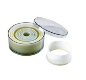 EXOGLASS CUTTER 9P PLAIN ROUNDS FROM 2 TO 10CM