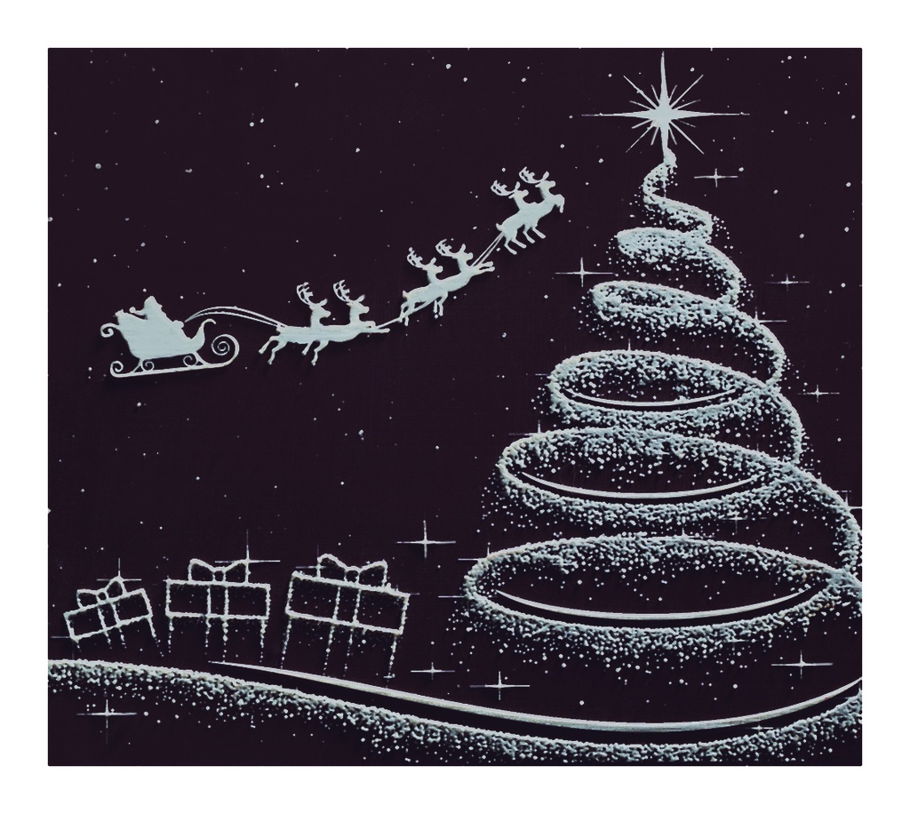 088023 PCB EINDKAPPEN CN MET RELIEF KERSTNACHT 8,5X7,5CM 72ST ***S/CDE***