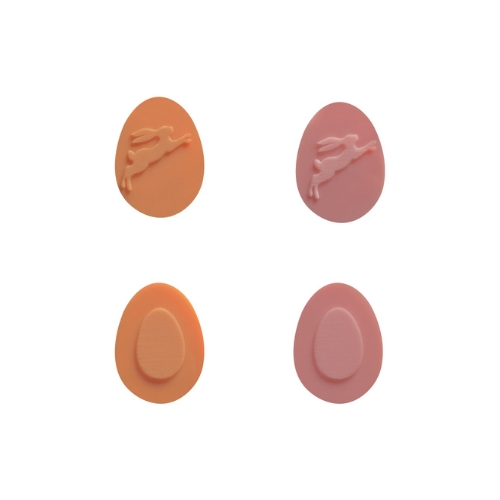 088147 PCB OEUFS EN CHOCOLATS COLORÉS AVEC RELIEF PÂQUES 2,7X2CM 120PCS ***S/CDE***