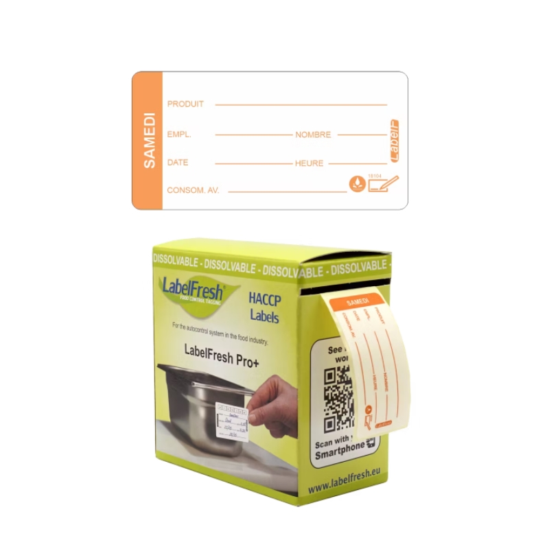 LABELFRESH PRO 250 WATER-SOLUBLE LABELS 3X6CM SATURDAY
